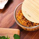 Emsan Naturel 650 ML Yuvarlak Borosilikat Saklama Kabı